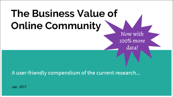 Business value of online community